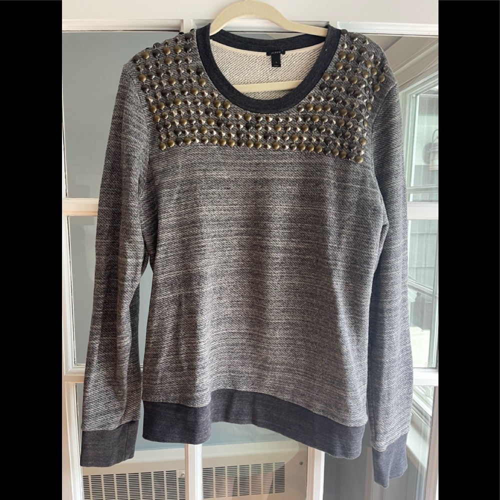 J. Crew womens studded top.